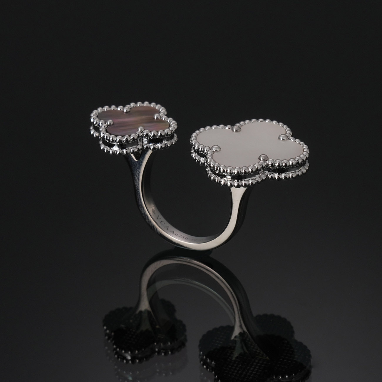 VAN CLEEF & ARPELS(USED)반클리프 매직 알함브라 비트윈 더 핑거 링 #50